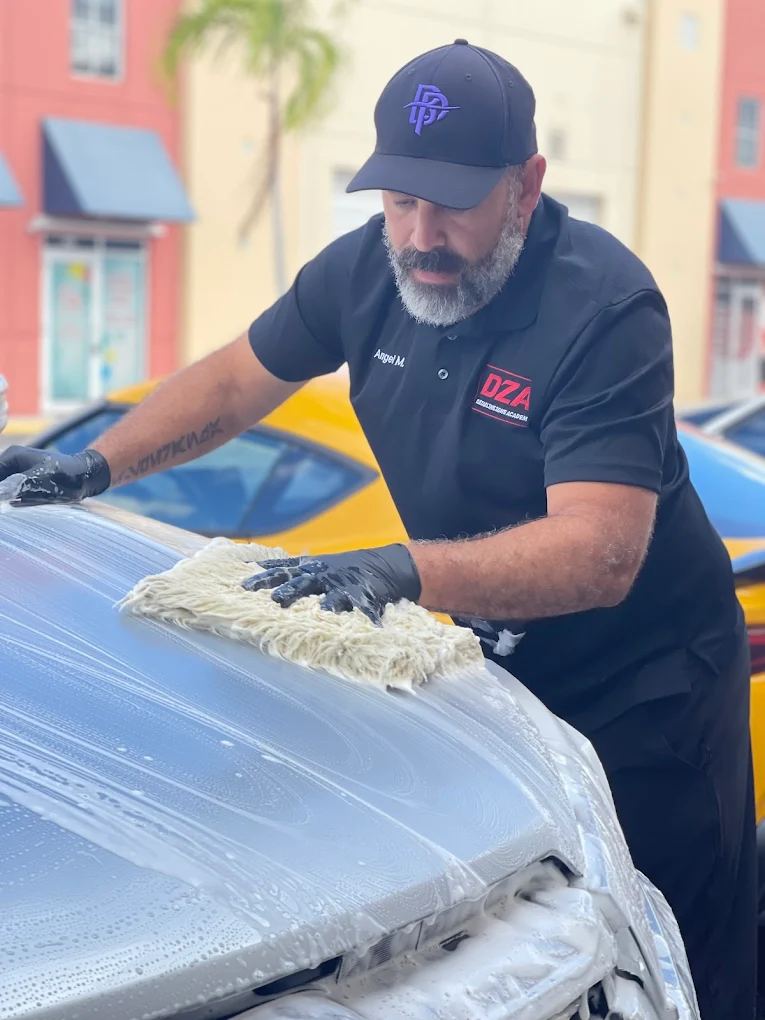 Professional waxing and finishing work